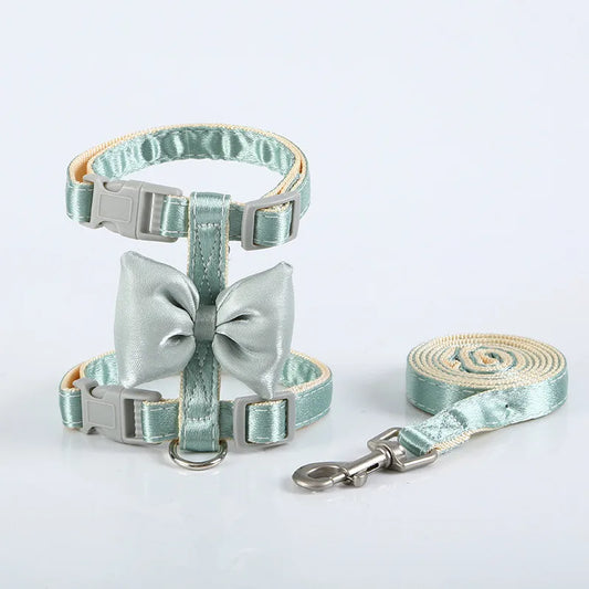 Bling Bow Cat Harness Leash