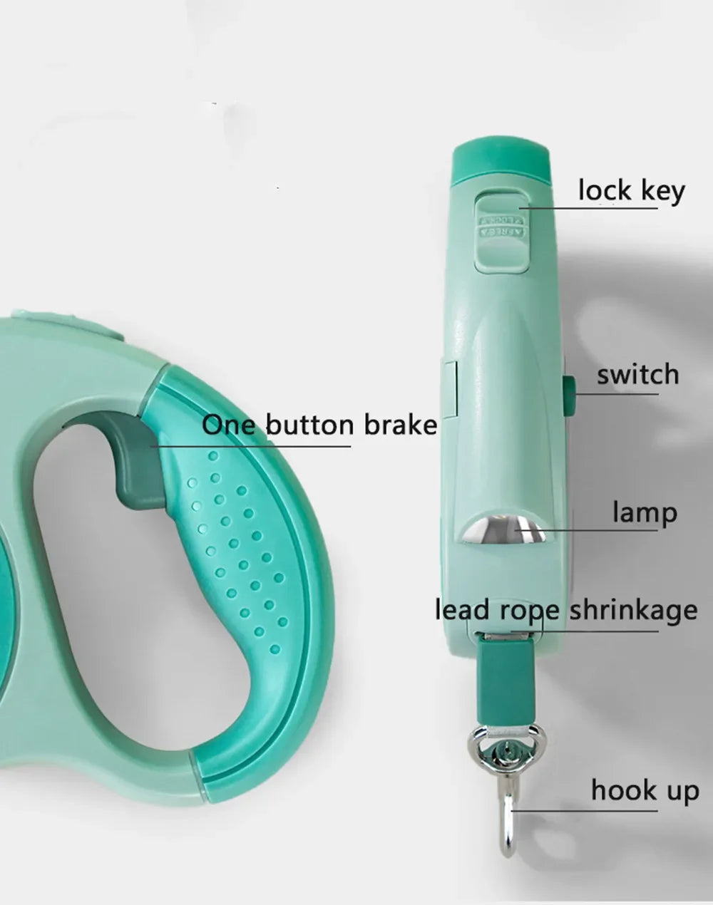 LED Retractable Dog Leash