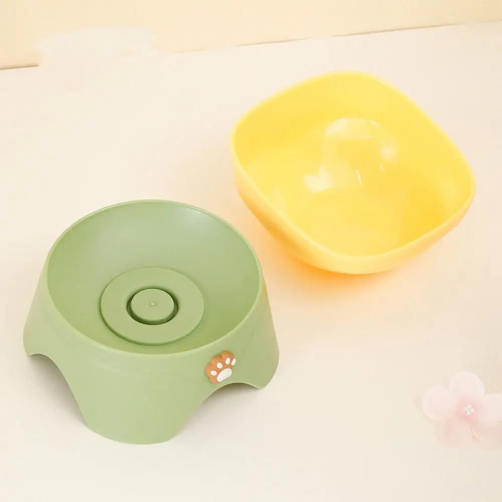Tilted Raised Cat Food Bowl