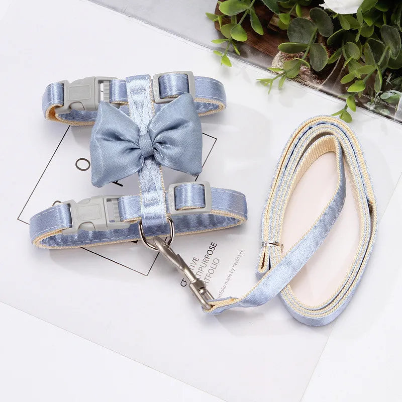 Bling Bow Cat Harness Leash