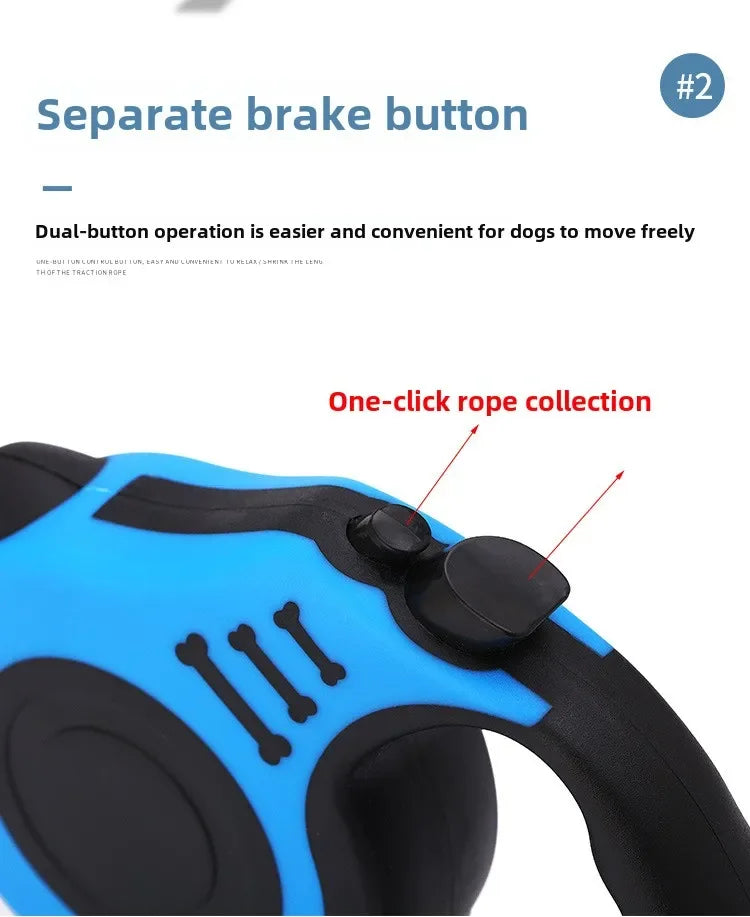Retractable Nylon Dog Leash