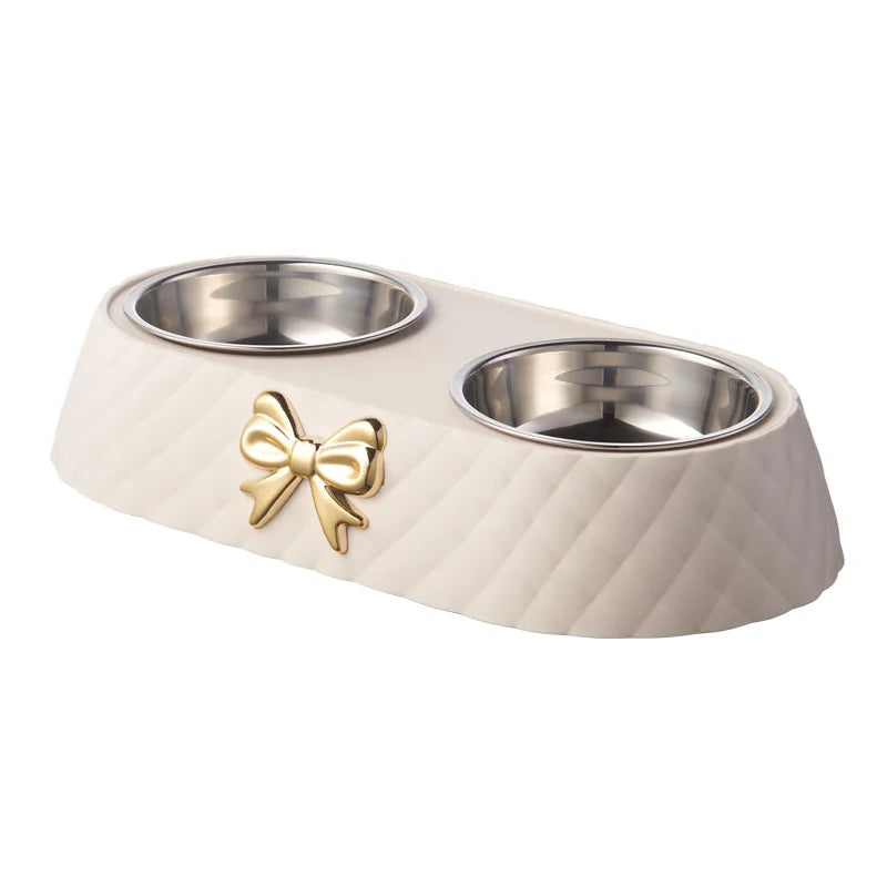 Double Stainless Steel Pet Bowl