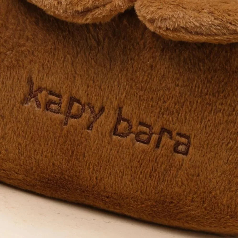 Plush Capybara Backpack Bag