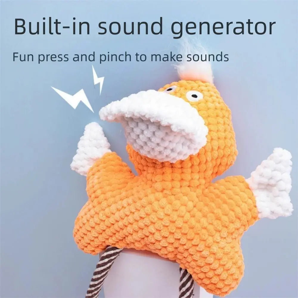 Duck Frog Plush Chew Toy