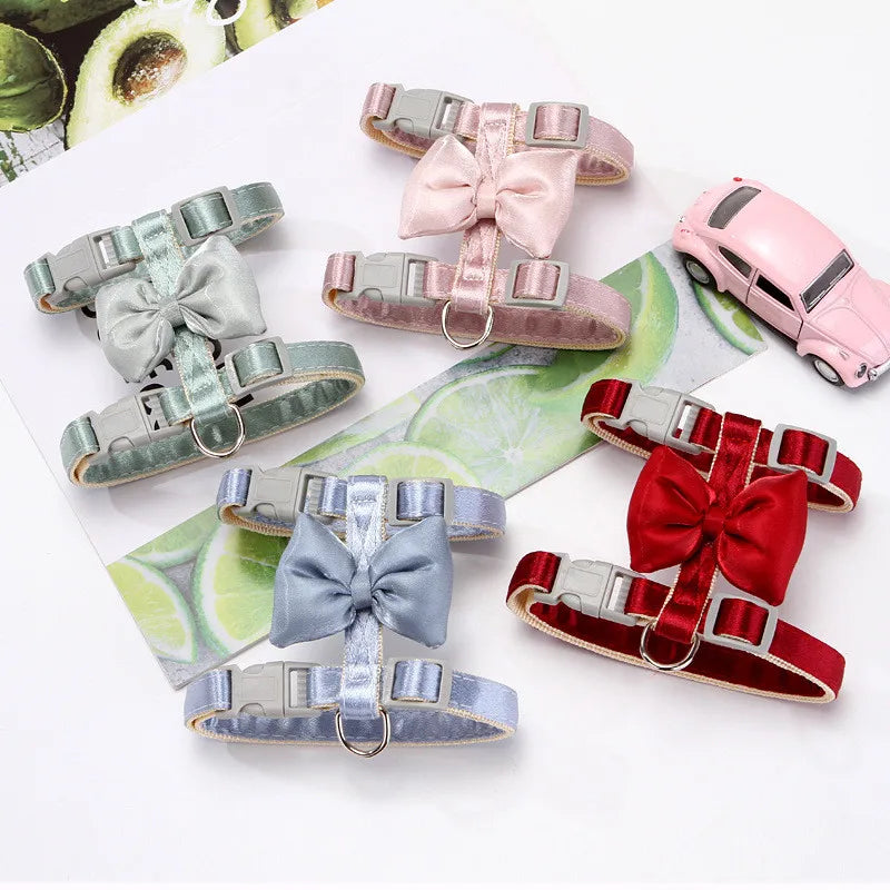 Bling Bow Cat Harness Leash
