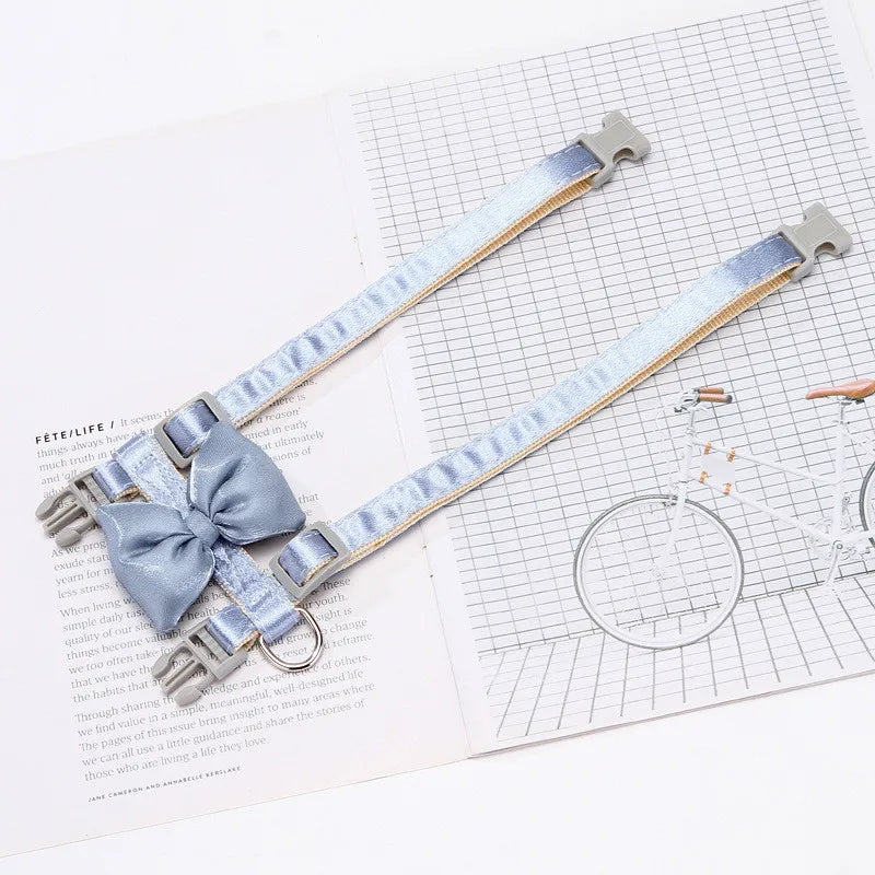 Bling Bow Cat Harness Leash