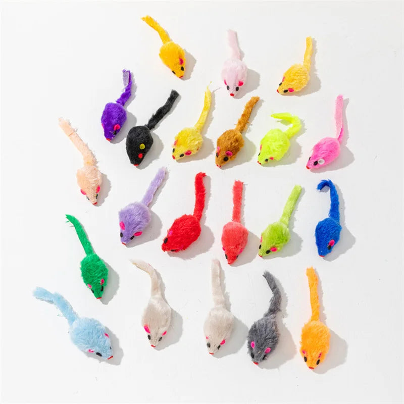 Feather Mouse Cat Toy Set