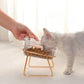 Transparent Raised Cat Bowl