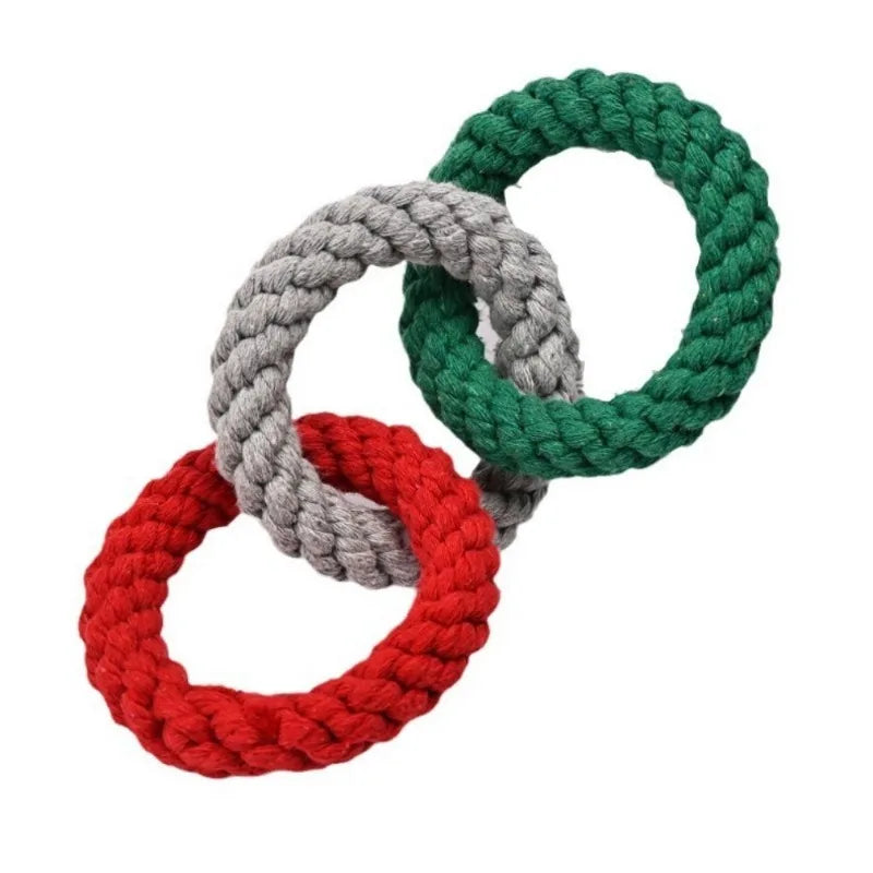 Interactive Rope Ball Dog Toy