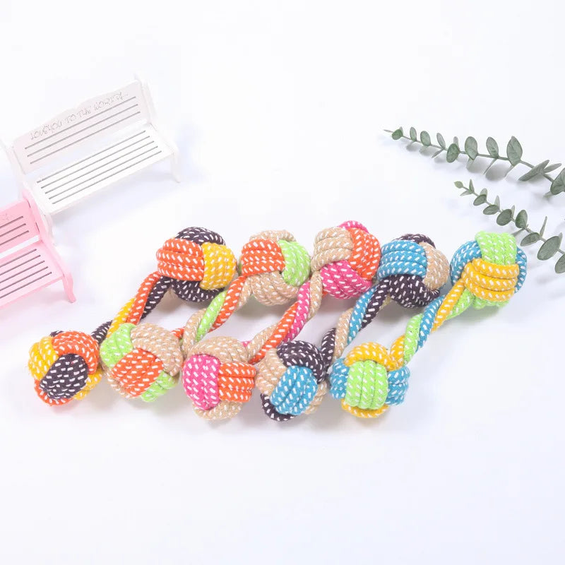 Interactive Rope Ball Dog Toy