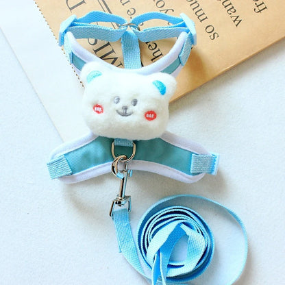 Cute Bear Dog Leash Set