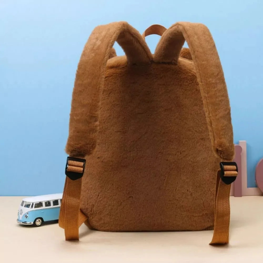 Plush Capybara Backpack Bag