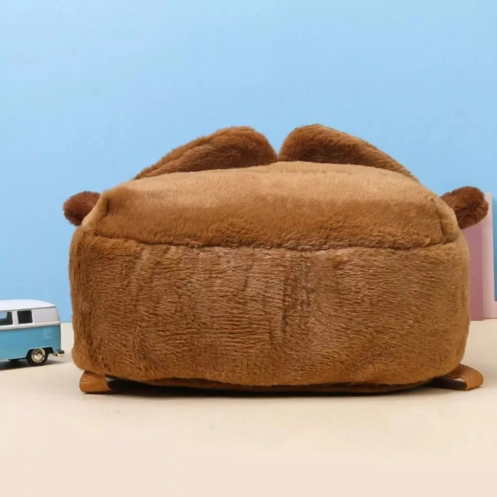 Plush Capybara Backpack Bag