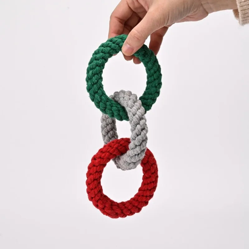 Interactive Rope Ball Dog Toy