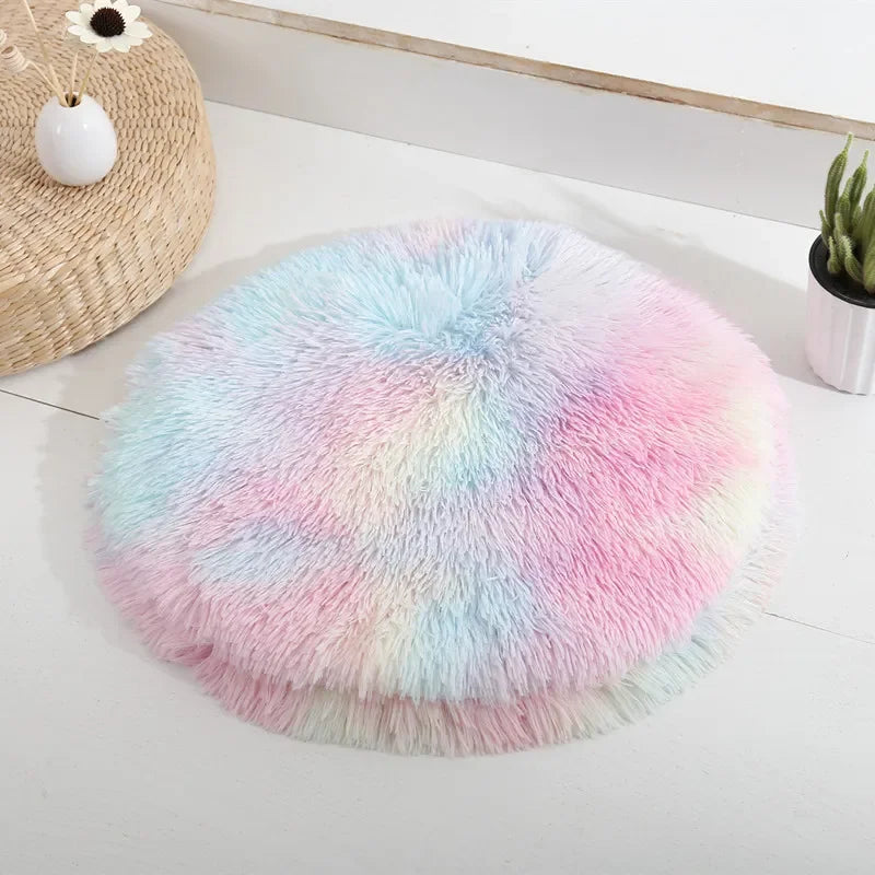 Round Plush Cat Dog Bed