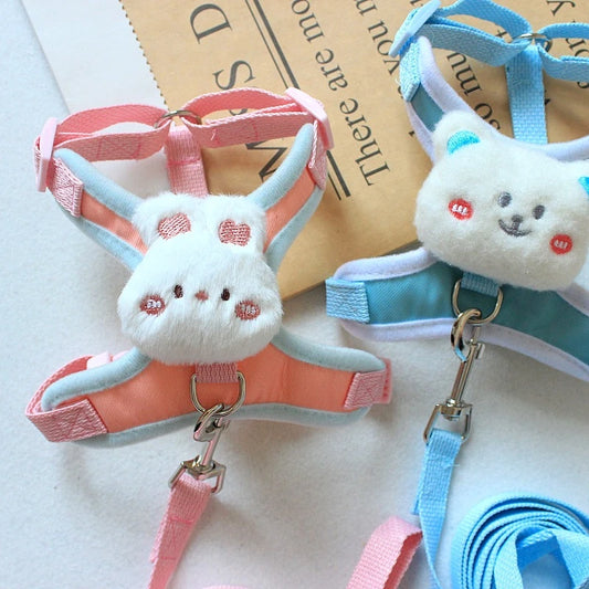 Cute Bear Dog Leash Set