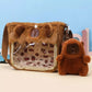 Plush Capybara Backpack Bag