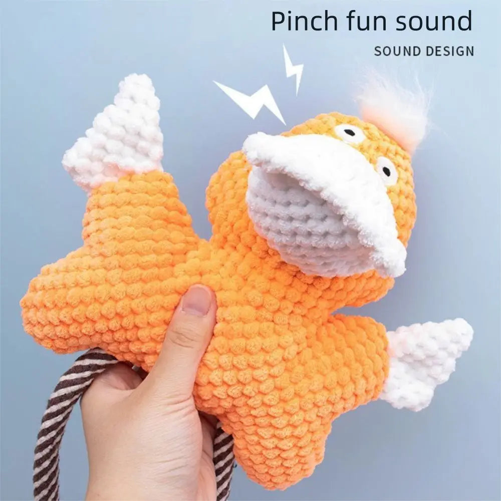 Duck Frog Plush Chew Toy