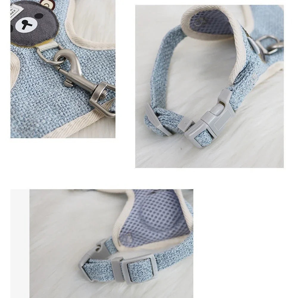Cat Dog Adjustable Harness Leash