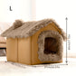 Semi-Enclosed Cat Sleeping Bed